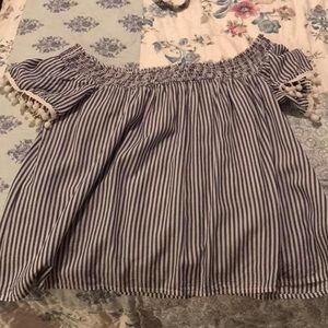 Off the shoulder top.